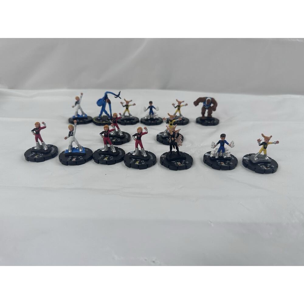 Fantastic Four Heroclix Lot Of 15 Light Speed Gee Malice Energizer Mr Fantastic